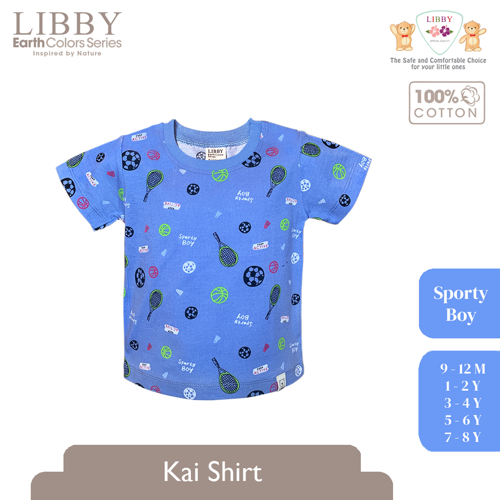 Libby Earth Colours Kai Shirt Atasan Anak Laki-laki