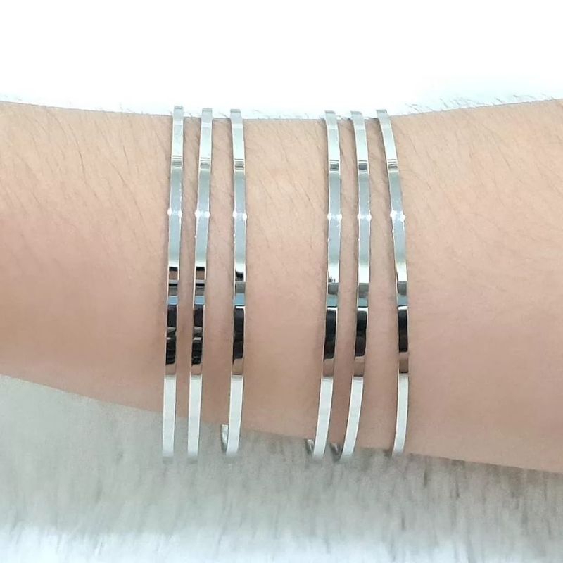 Gelang Titanium Keroncong Isi 6 Cantik37(