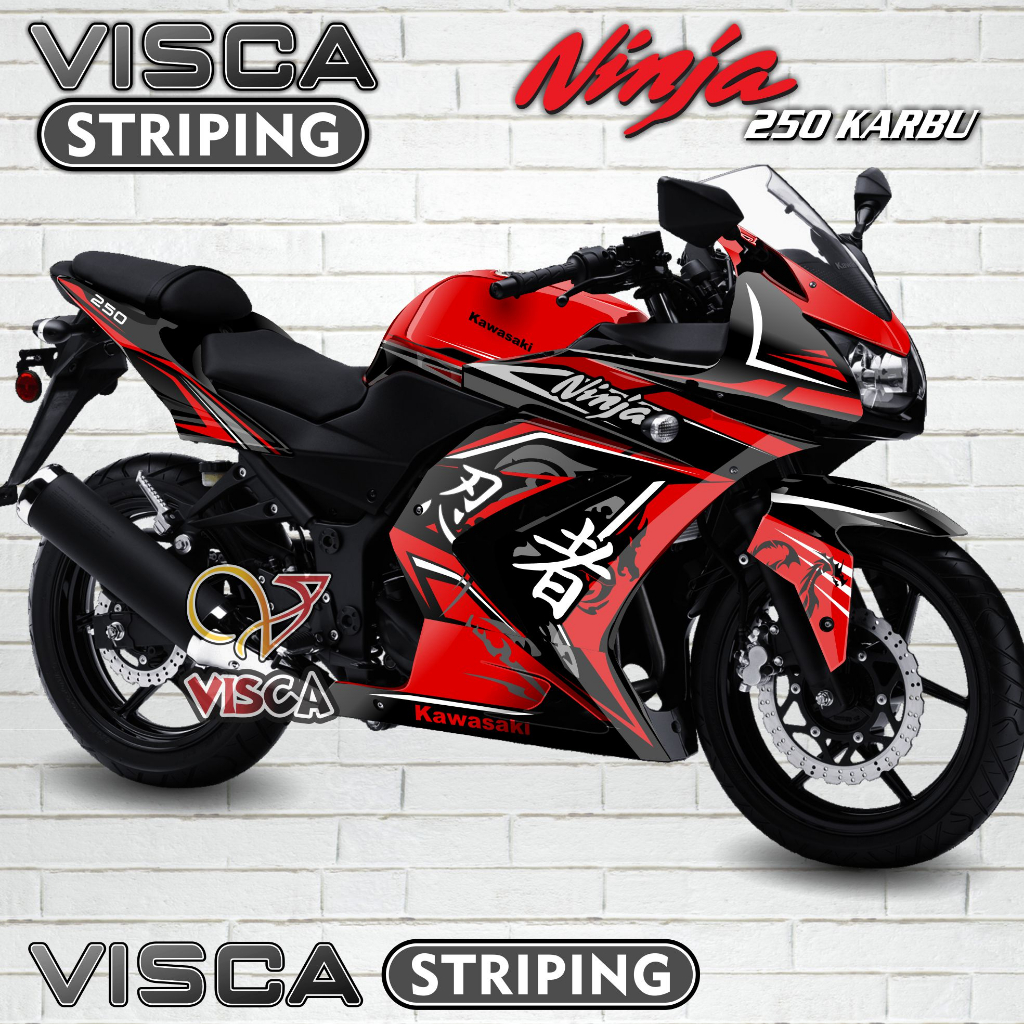 Decal Ninja 250 Karbu Full Body - Stiker Ninja 250 Karbu Full Body - Dekal Ninja 250 Karbu Full Body