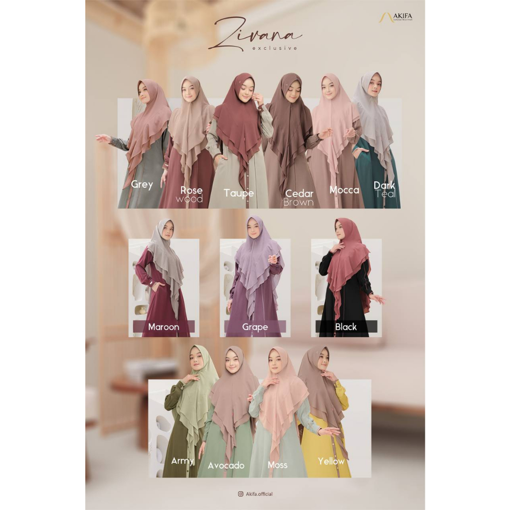 GAMIS POLOS Zivana Exclusive By Akifa