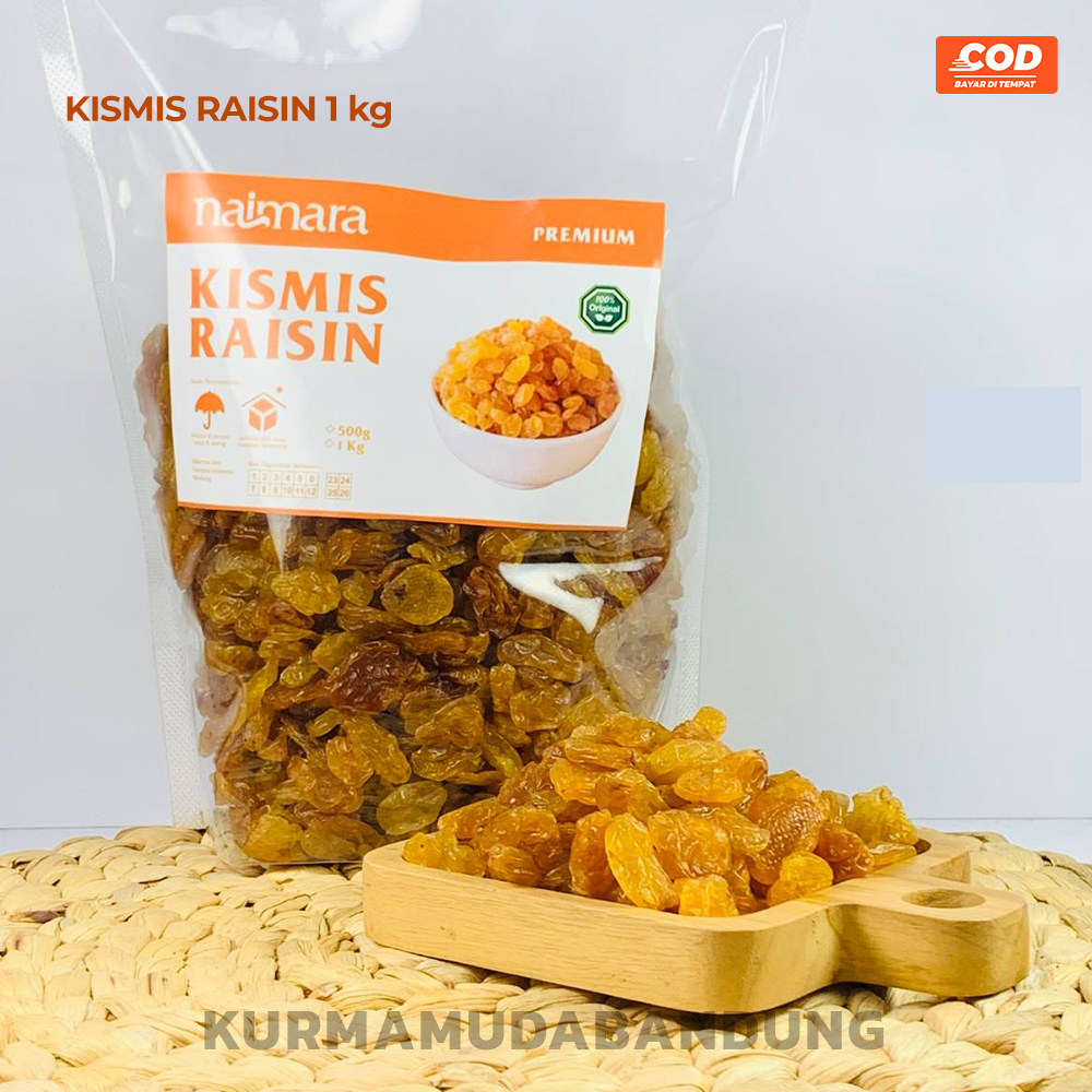 

RAISIN KISMIS ASAM MANIS KEMASAN 1KG OLEH OLEH HAJI PREMIUM / KISMIS GOLDEN RAISIN