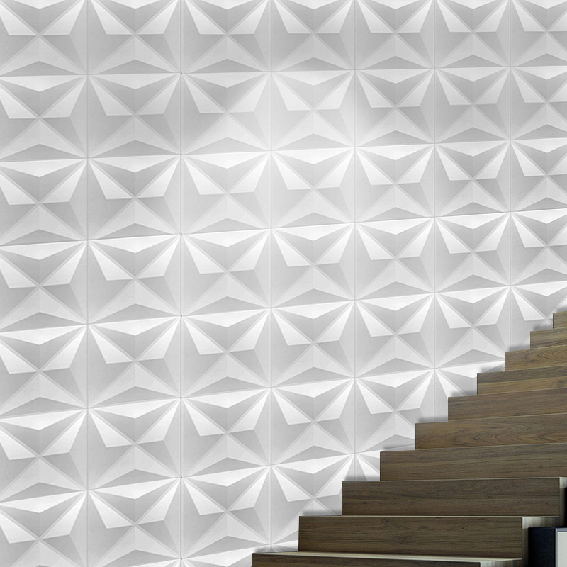 WALLPANEL 3D DINDING PVC 50X50CM DAN 30X30CM | WALLPAPER DINDING DEKORASI 3D | Wall Pannel PVC 3D Timbul Modern Home Decor Wall Interior Dinding