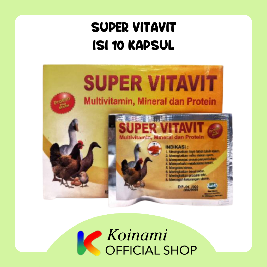 SUPER VITAVIT KAPSUL / VITAMIN AYAM / VITAMIN BEBEK / raid all