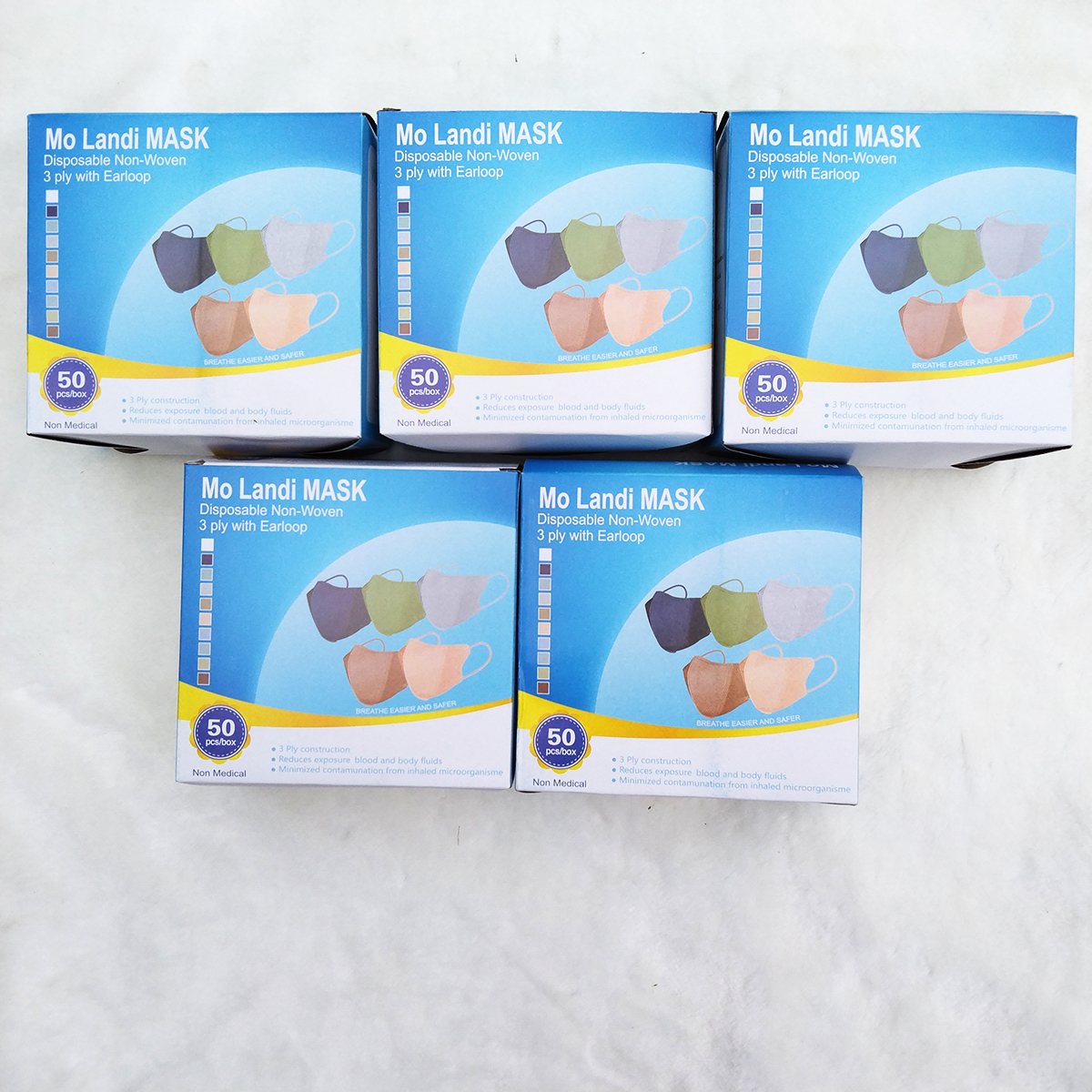 MASKER DUCKBILL  WARNA WARNI ISI 50 PCS MASKER DUCBILL WARNA 3 PLY  MURAH  | MASKER DUCKBILL EARLOOP MURAH