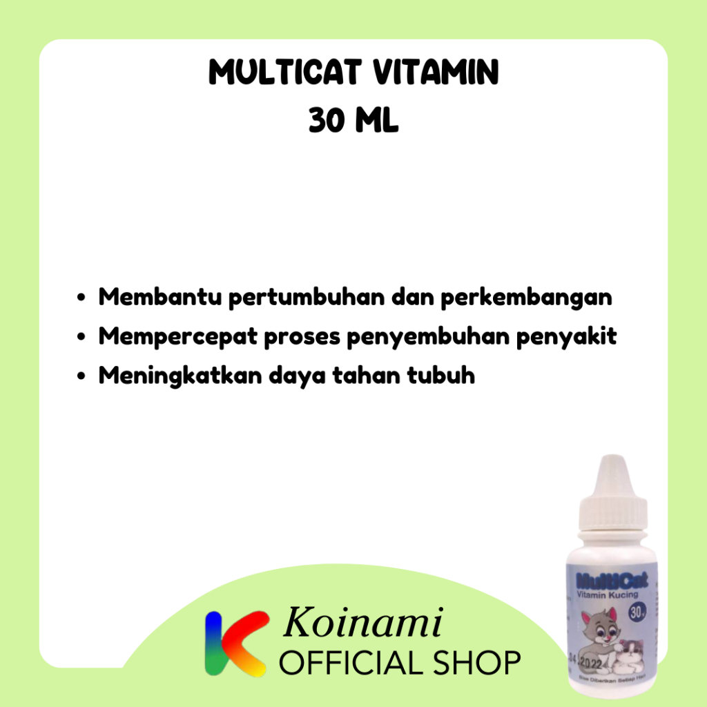 MULTICAT VITAMIN KUCING / CAT VITAMINS / btm