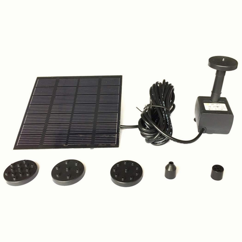 WTW Pompa Air Mancur Tenaga Surya Matahari Solar Cell Water pump Water Proof Mini Kolam Outdoor