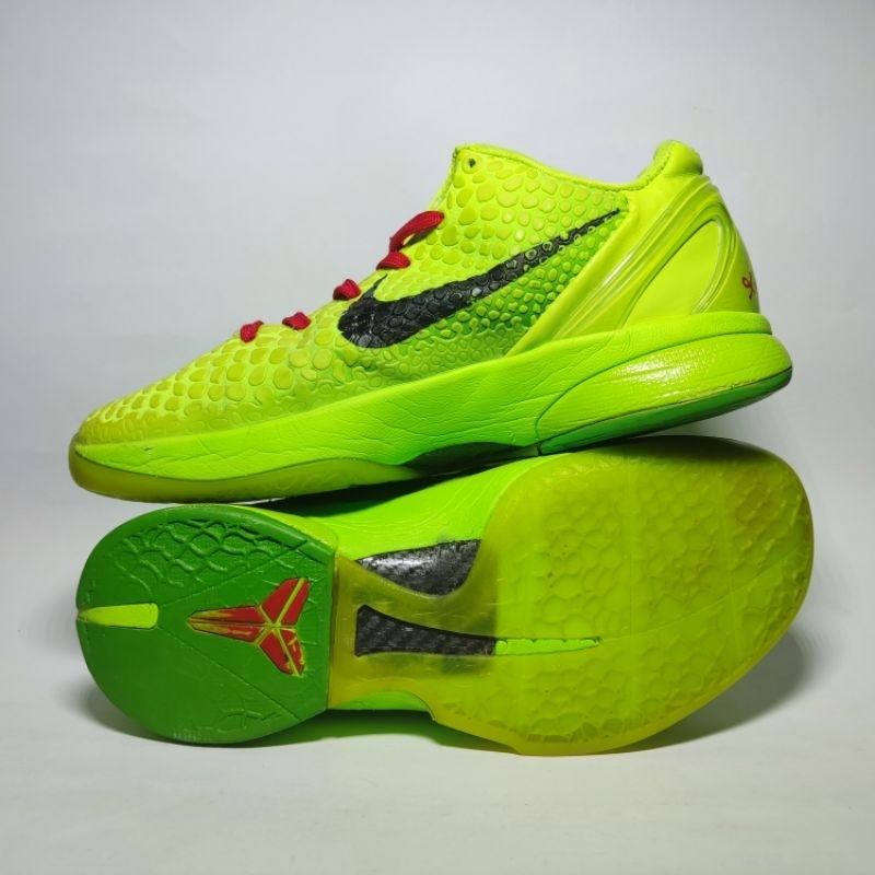 sepatu basket 2nd kobe 6 grinch original sz 42 nego