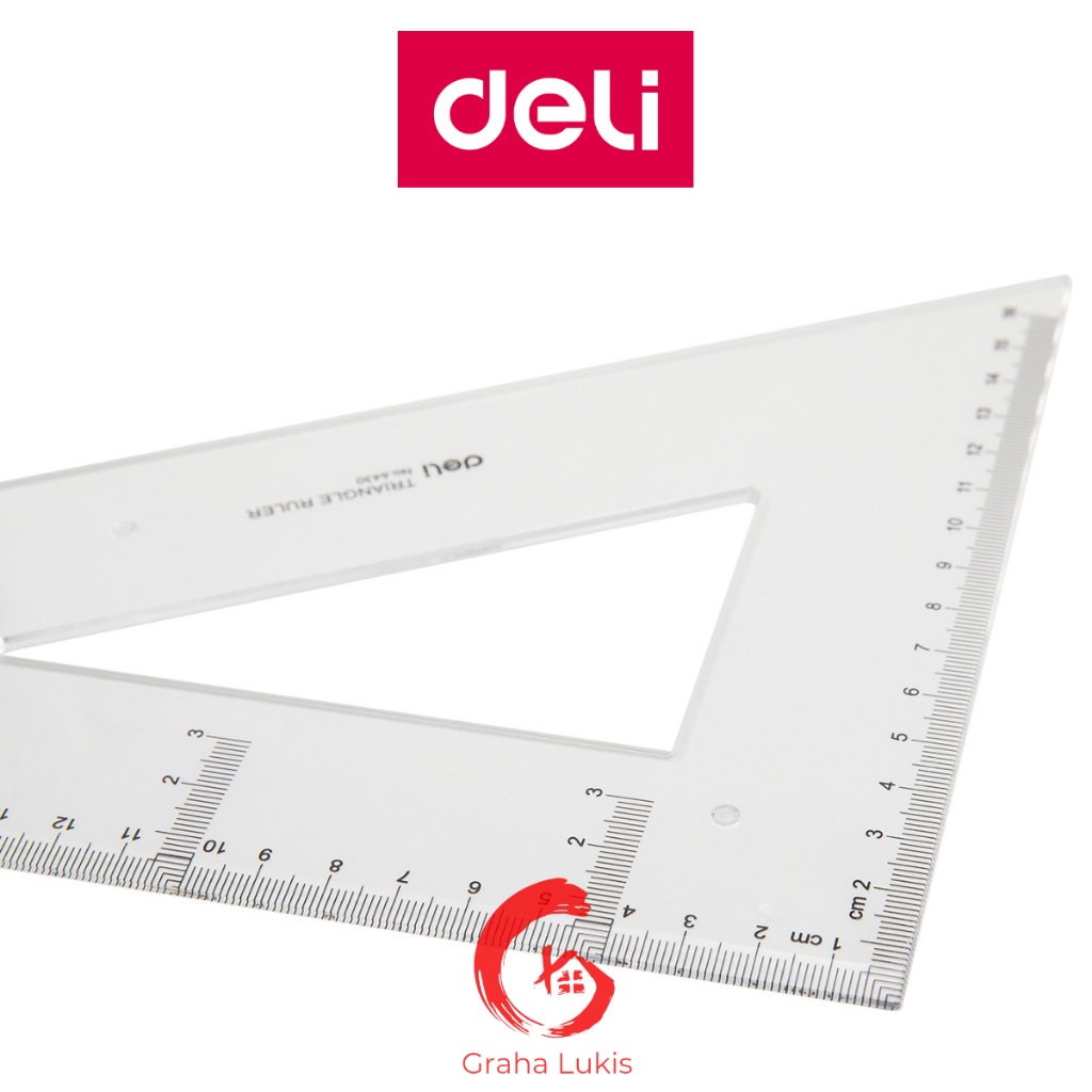 Deli Ruler - Penggaris Segitiga Set 28cm