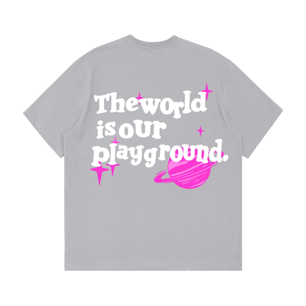 T-SHIRT | PLAYGROUND | MID GREY | YIKESALLDAY