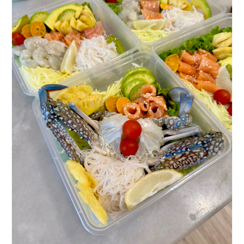 

somtam rajungan jumbo mentah / salad thailand
