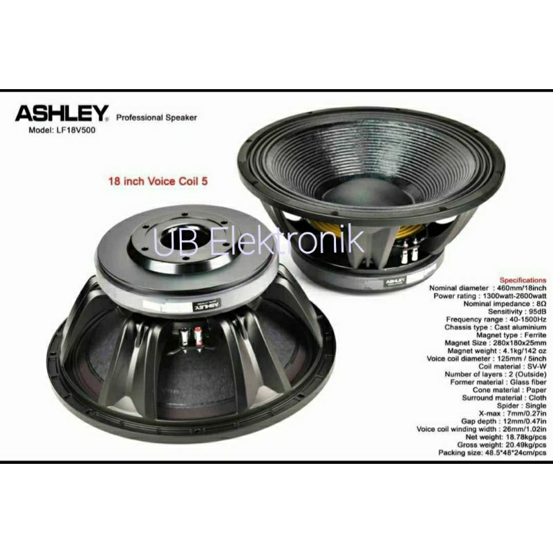 Speaker Ashley 18V500