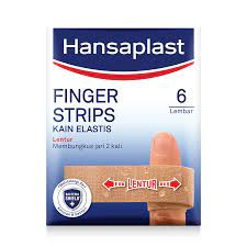 HANSAPLAST KAIN ELASTIS FINGER STRIPS PACK 6 LEMBAR