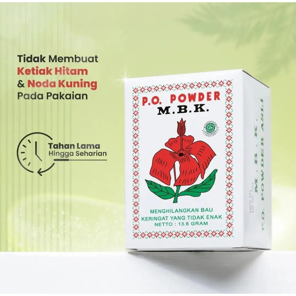 M.B.K Bedak Sachet 13,6gr Putih Silver Deoderan Murah