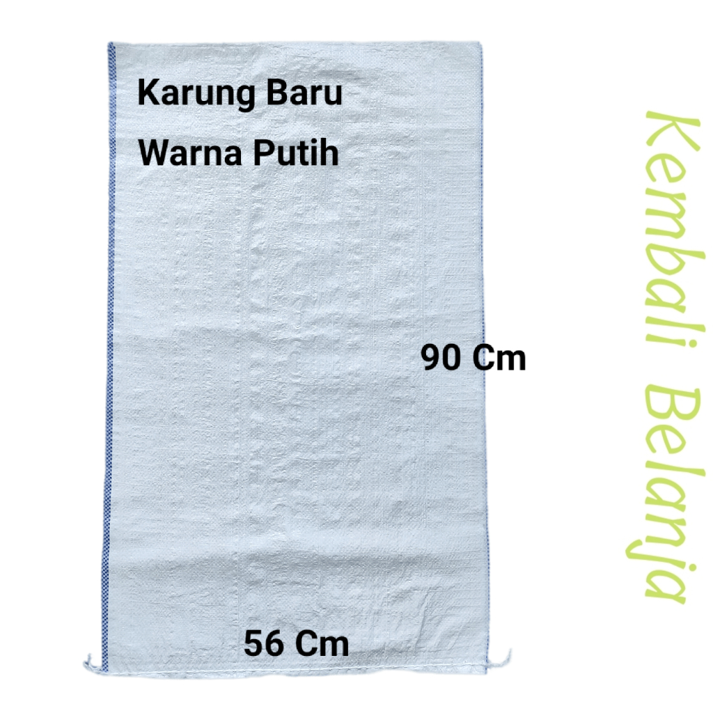 Karung Baru 56 x 90 Cm/ Karung Plastik Setara 50 Kg Beras/ Glangsi/ Sak Glangsi/ Karung Sak  Beras/ Sak Baru