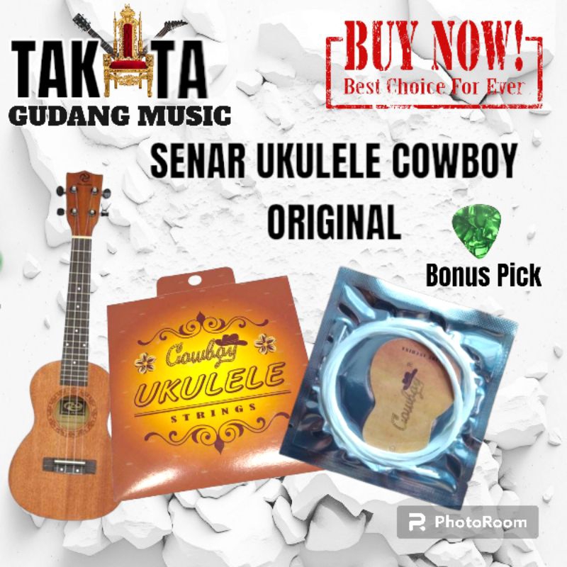 Senar Ukulele Cowboy Original Bonus Pick Senar Cowboy Ukulele