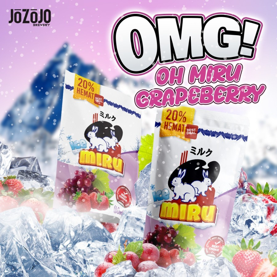 liquid Miru Grape Berry Ice 120ML / 2x60ML by Jozojo - Miru Grapeberry