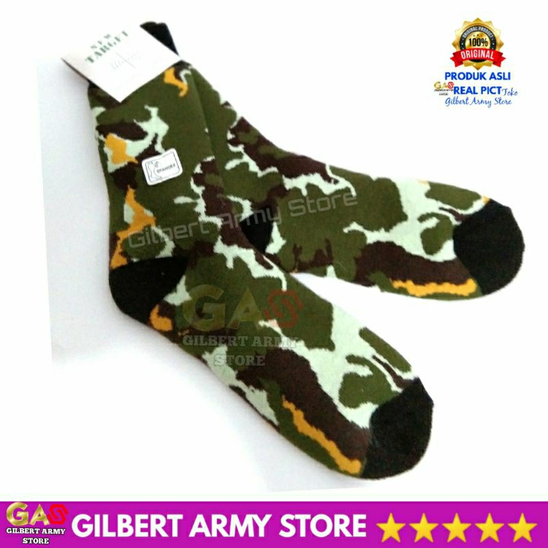 Grosir Kaos Kaki Loreng Nkri Murah Tebal Kaos Kaki Pdl Tni GILBERT ARMY STORE -Kaos Kaki Loreng Tni