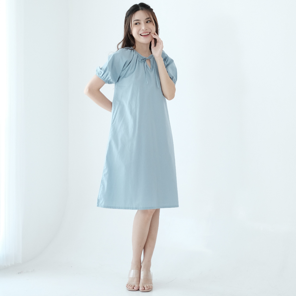 Ladybydiana ELYSIA HOMEYDRESS Mini Dress Korean Style V Neck