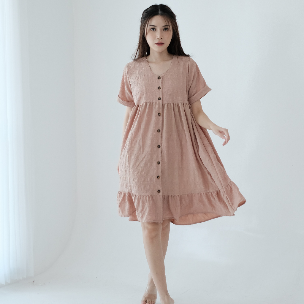 Ladybydiana SARAH DAILYWEAR Mini Dress Wanita A Line Busui Friendly