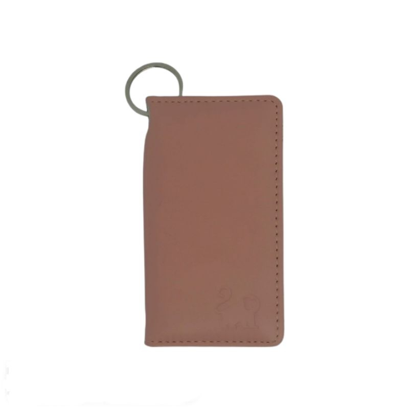 Kuul Industries - Dompet Kulit Pink | STNK Mobil Motor Gantungan Kunci Mobil Motor Lipat Dua | Dompet Kunci Truf Key Wallet