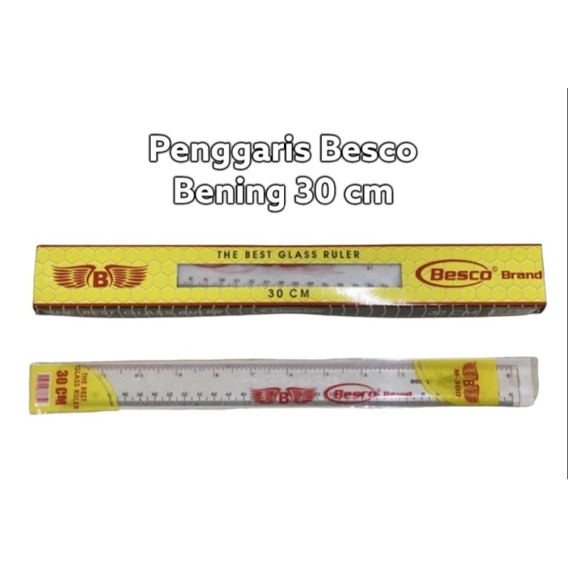 

penggaris Panjang Plastik Bening Mika 30cm satuan