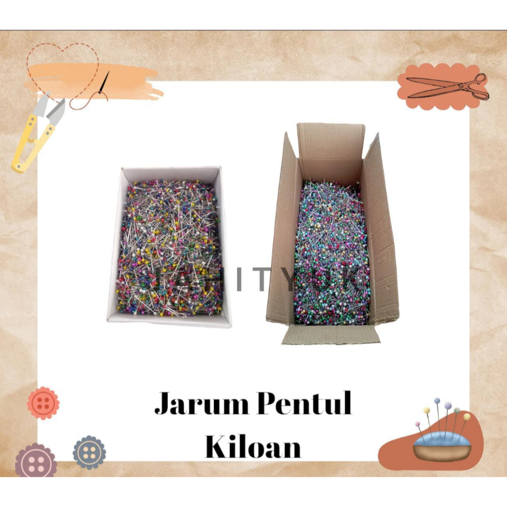 Jarum Pentul Kiloan Warna-Warni 1kg