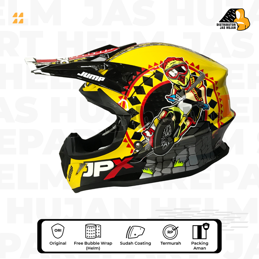 HELM JPX CROS HELM JPX TRAIL MOTIF X32 JUMP TERBARU