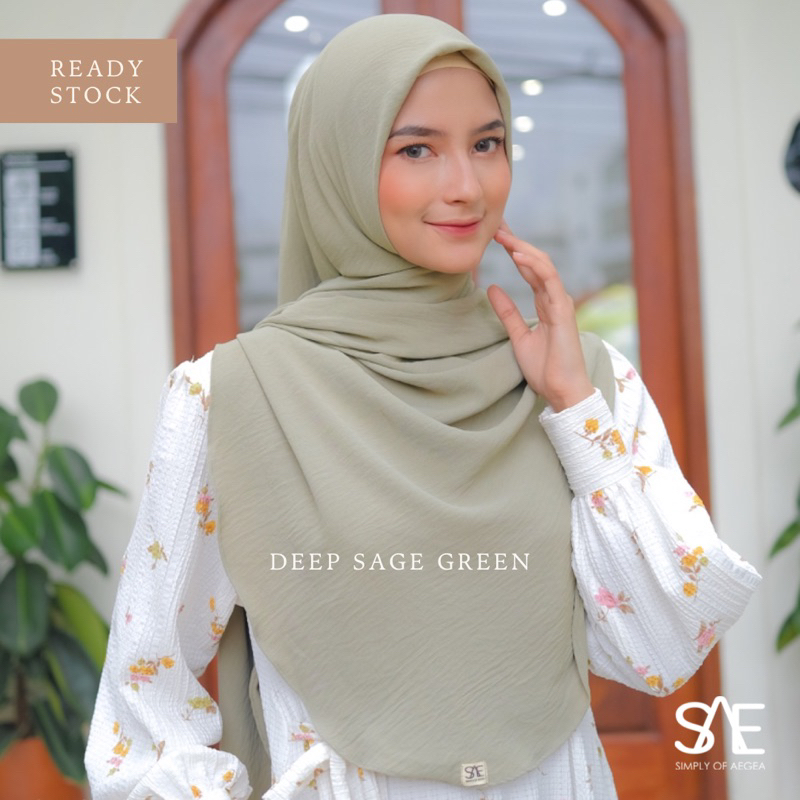 HIJAB CURVE CRINKLE AIRFLOW CUTING SEGITIGA OVAL 150x95 BY SIMPLY OF AEGEA (SAE)