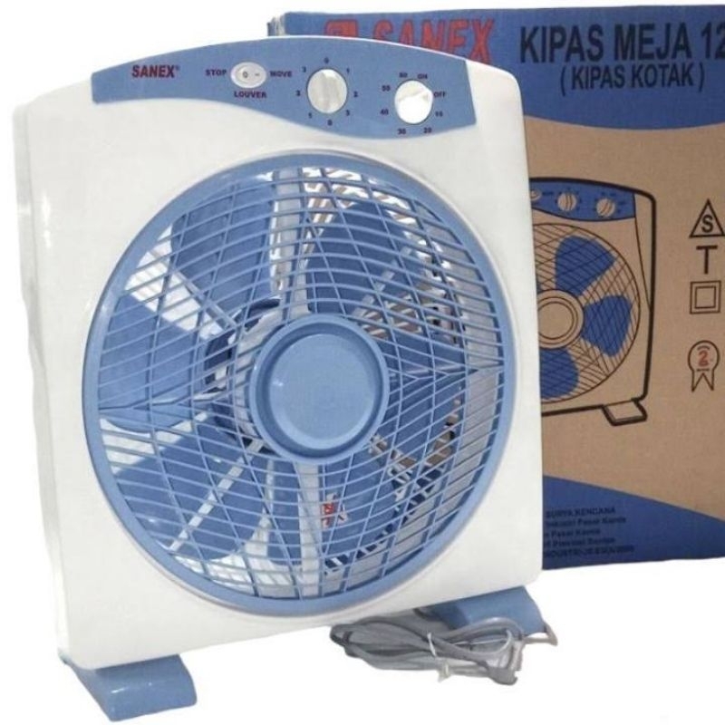 Kipas Angin Box Fan Sanex 12 inch / Kipas Angin Duduk Sanex 12 inch