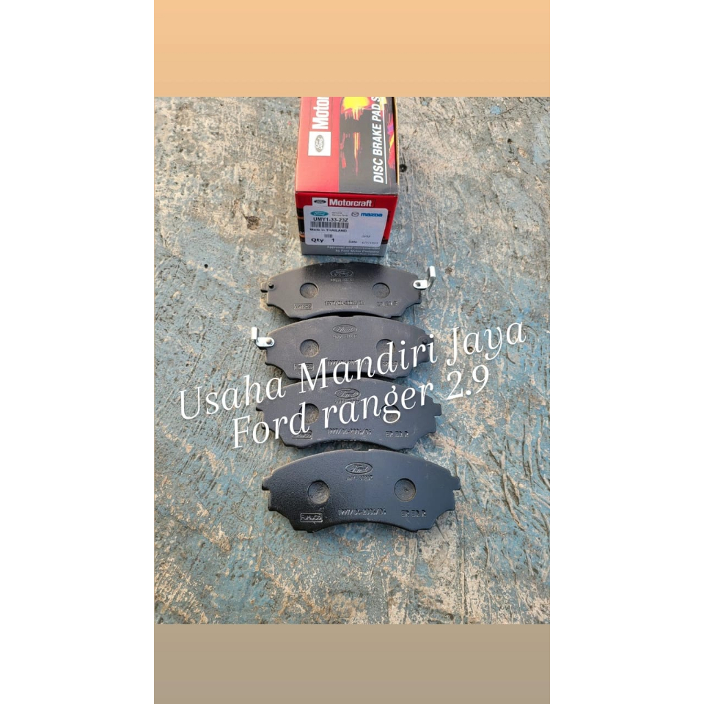 KAMPAS REM DEPAN- BRAKE PAD FORD RANGER 2.9 UMY1-33-23ZA