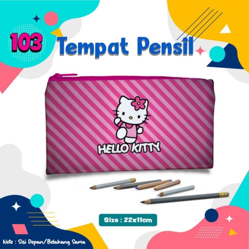 

Tempat Pensil Motif Hello Kitty 103 /Pouch Alat Tulis Custom Nama Foto Souvenir Kado Hadiah Wadah Kostak Kotak Dompet
