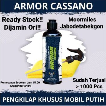 Moormiles Armor Cassano Pengkilap dan Pembersih Mobil Putih Original