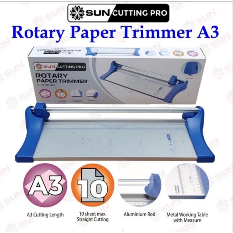 

Alat Potong Kertas Rotary A3/A2 Vertikal (440 mm) - Paper Cutter Trimer