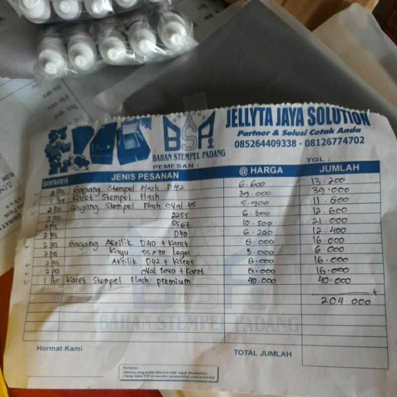 

PAKET GAGANG STEMPEL CAMPURAN SESUAI REQUEST 4 KG