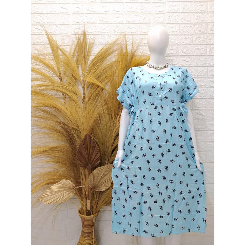 Daster Centini Tali Samping Busui Bunga / sakura