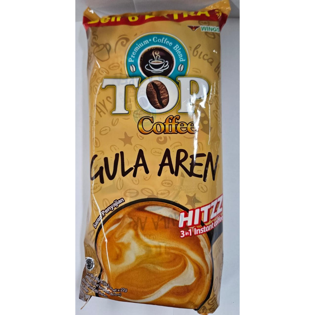 Top Kopi Instan Gula Aren 6+3's Sachet x 25 gram