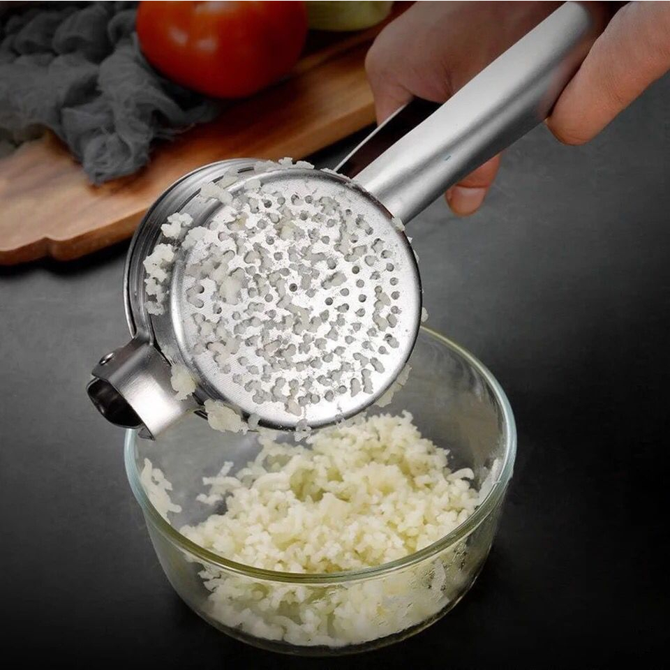 Alat Pres Perasan Lemon Penghalus Kentang Penghancur Kentang Ubi Cendol Dawet Stainless Perasan Buah Potato Ricer Fruit Press Penumbuk Kentang Potato Masher