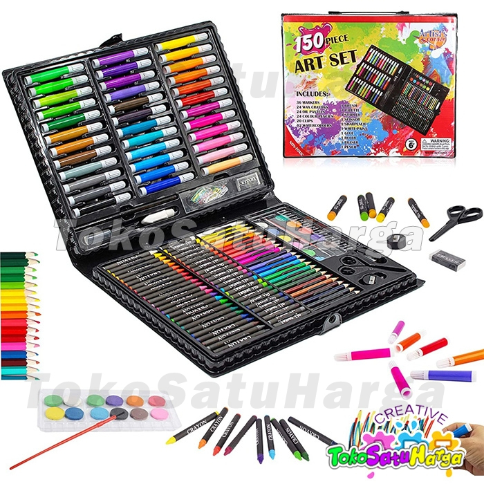 

Pensil Crayon Warna Art set isi 150 pcs Full Set Alat Lukis Komplit