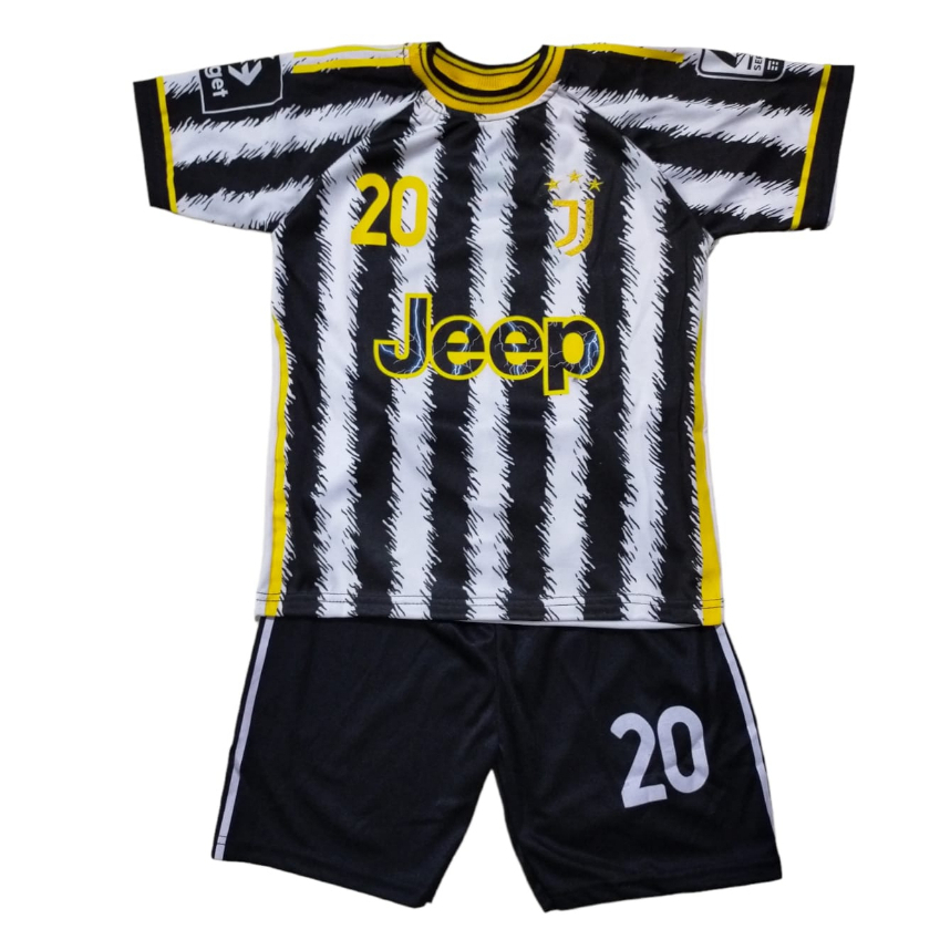 Baju Bola Anak Juventuss Putih Terbaru 2023/2024 / Setelan Bola Anak / Jersey Anak Bahan Hyget