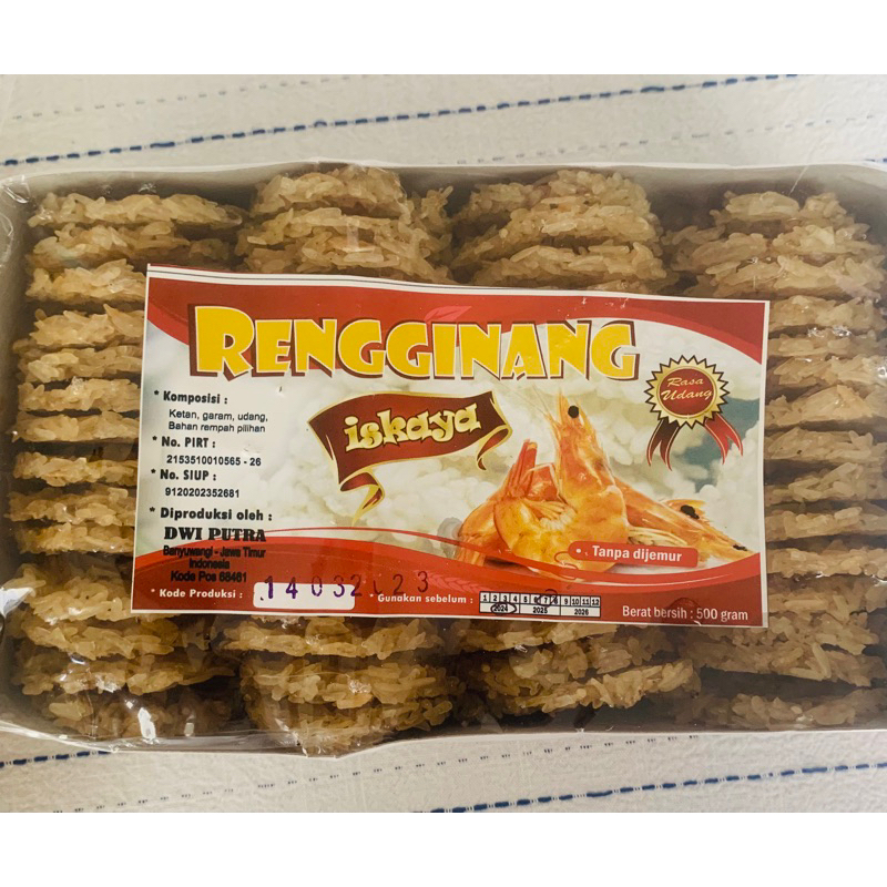 

Rengginang udang mentah 500 gr