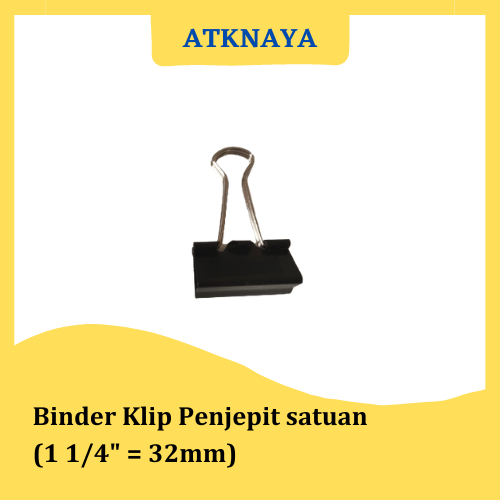

Binder Klip Penjepit satuan (1 1/4" = 32mm)