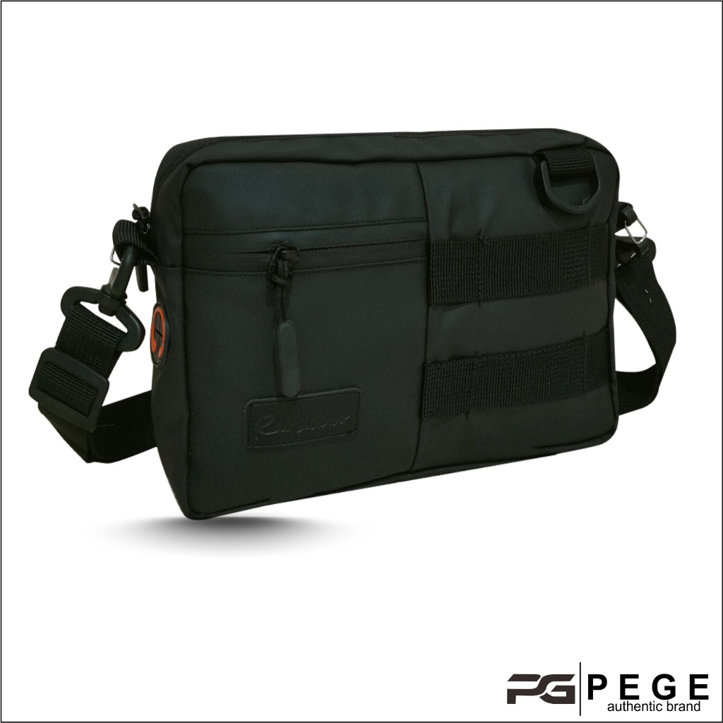 Tas Selempang Pria PEGE Allen Model 2in1 Bahan Bimo Waterproof Anti Air Bisa Slingbag dan Pouch - PG 8963