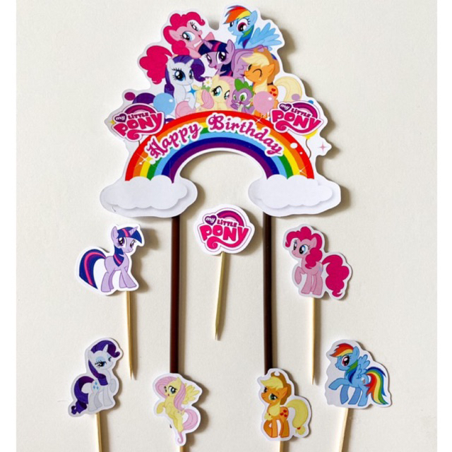 TOPPER LITTLE PONY / CAKE TOPPER LITTLE PONY / TOPPER KUE LITTLE PONY / TOPPER LITTLE PONY