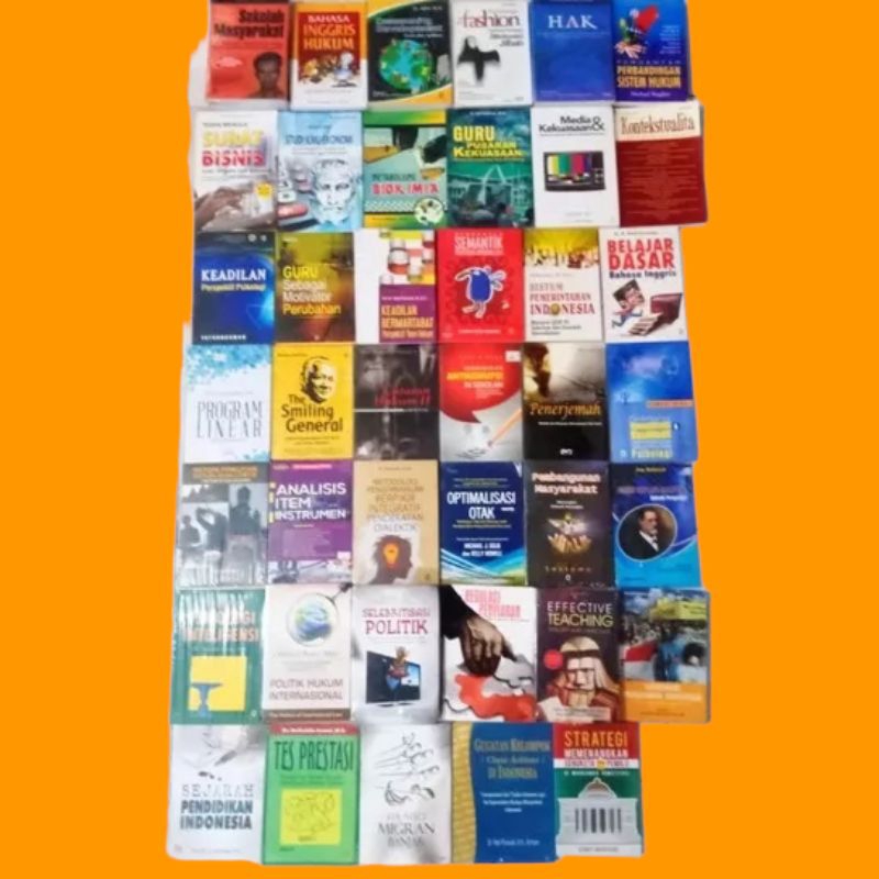 obral buku pendidikan perguruan tinggi # kuliah # politik # hukum # bisnis # bahasa # psikologi pust