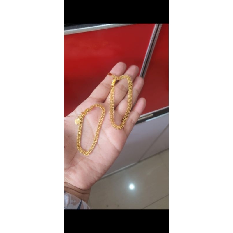 gelang papan emas 24 karat