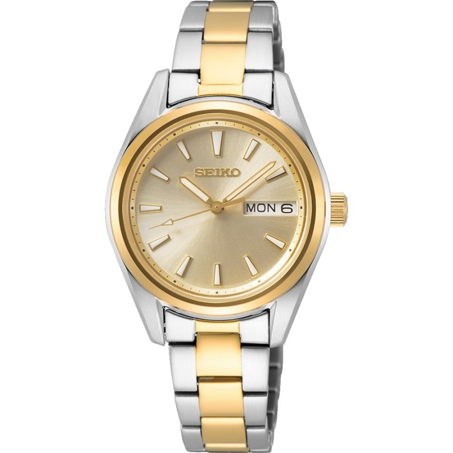 Seiko Ladies SUR354P1 Classic Quartz Sapphire Gold Dial SUR354