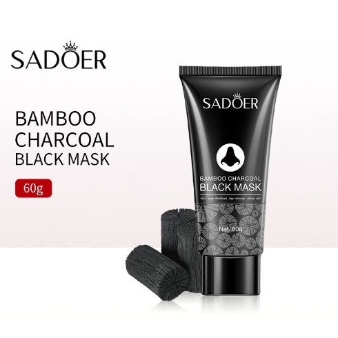 Masker Sadoer Charcoal Black Mask Tube 60g