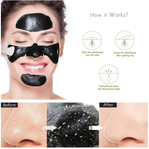 Masker Sadoer Charcoal Black Mask Tube 60g