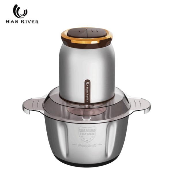 Dijual HAN RIVER HRJRJ-S2BK Blender Daging / Meat Chopper 2L Baja Anti Karat - HAN RIVER BROWN Disko