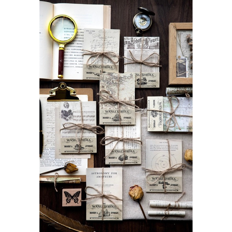 

30Pcs YANJI WANLI - Kertas Motif DIY Scrapbook Deco Paper